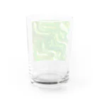 luontoiroのウェーブ　緑 Water Glass :back