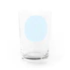 ひまわりの雪の華④アクアブルー Water Glass :back