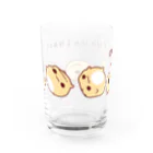 しろくろショップのだいふくきなこ　ごろん Water Glass :back