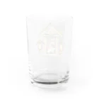 猫神神社の社と守り猫 Water Glass :back