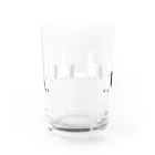 ねこやにわとりやのWALKING PIANO Water Glass :back