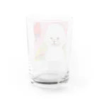 つれづれ　&　ビション・フリーゼの100均画材のお手製マイ・プリンセス Water Glass :back