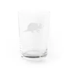 🐶シュナといろいろ🎨のタスマニアデビル Water Glass :back