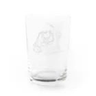 猫の浮世絵・草紙の講談する猫 Water Glass :back