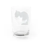 nekousagi*∩..∩のハナちゃん🌷 nekousagi*∩..∩ロゴ入り Water Glass :back