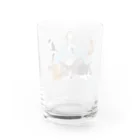 エビなしエビフライのうち猫崇拝<ブルー> Water Glass :back