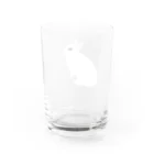 ゆるるのどこにいこうかな まっ白 Water Glass :back