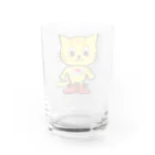 にゃんぴーのふつうのにゃんぴー Water Glass :back