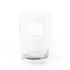 まるのねこみせのぽっちゃりしろさん　こうばこけーき Water Glass :back