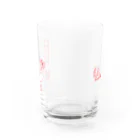 桜の左馬・うまナリSHOPの【桜満開】必勝祈願☆左馬のうまナリ Water Glass :back