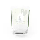 ヘーゼル色のどんぐりまなこの猫は屋内で飼うべきシリーズ Water Glass :back