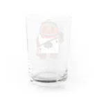 うとのぎゃらり〜🐰の不思議の国のたぬき　トランプ兵たぬき Water Glass :back