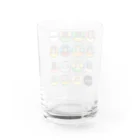 楽猫楽描しげ屋の14Cats（フルーツ） Water Glass :back