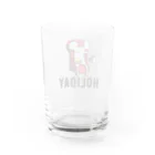 とんとんSHOPの休日のネズミくん Water Glass :back