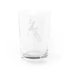 雨水ふみの白髪ちゃん Water Glass :back