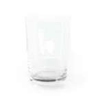 はたらくアルパカ アルさんのアルパカ セーターぴったりすぎ Water Glass :back