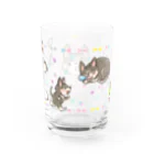 ふんわり本舗のすこやか（黒柴グラス） Water Glass :back