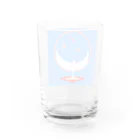 🌒夢OON MOON🌕　☆夢のお店🌒の昼間の月　ホワイトムーン　お月さまのお花見 Water Glass :back