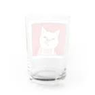 たんこ@酒とサブカル TANKの鼻血ねこ Water Glass :back