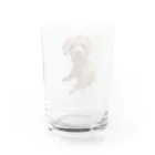 Ru.xxxのトイプードル☆Ru. Water Glass :back