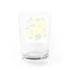 ねこの耳店の黄色い花 Water Glass :back