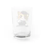 めろさらオリジナルグッズのにゃんこ運転士 Water Glass :back