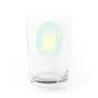 虹色PLUSのねむねむフクロウさん Water Glass :back