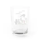 keeeeeep smilingのチョキを習得した猫 Water Glass :back