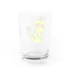 greetenのメガネきりん先生 Water Glass :back