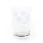 開運ことはのありがとうの朝顔 Water Glass :back