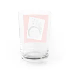 開運ことはのえびす顔かよちゃん(赤) Water Glass :back