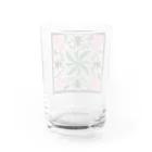 くいなの母のくろかたぞうむし(幼虫あり)レトロタイル風 Water Glass :back