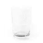 MrKShirtsのKatatsumuri (カタツムリ) 白デザイン Water Glass :back