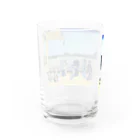 寿めでたや(ukiyoe)の葛飾北斎_冨嶽三十六景　五百らかん寺さゞゐどう Water Glass :back