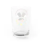 Kazunari0420の乙女ちっくなボーダーコリー（ブラック&チョコ） Water Glass :back