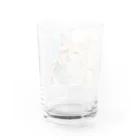 にゃべしっの朝日に当てられて  ぶにゃん Water Glass :back