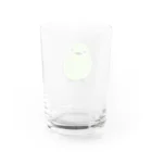ふくふくSHOPのめじろー手描き風小鳥グッズシリーズー Water Glass :back