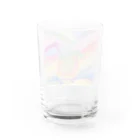 go80sのピーコックグリーンからす Water Glass :back