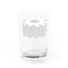 モルTの歯車　シンプルデザイン Water Glass :back