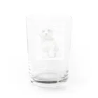 【CPPAS】Custom Pet Portrait Art Studioの マルチーズドッグ - レンガブロック背景 Water Glass :back