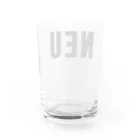 0.00%VEGAN SHOPの「NEU」（黒文字） Water Glass :back