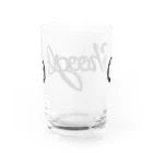 週刊少年ライジングサンズのシューグル(Shoogle)ロゴ 黒字 Water Glass :back