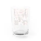 みーこ🐰💗🍺グッズの変なみーこ🐰💗🍺グッズ Water Glass :back