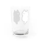 soratoの正面のわからないねこ Water Glass :back