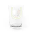 SHOP HAPPY HORSES（馬グッズ）のハッピーホース（蹄鉄カラフル） Water Glass :back