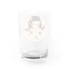 みみずのひまわりちゃん Water Glass :back