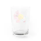 shi-chi Labo graph(詩一）の逆シンニョウの花々 Water Glass :back