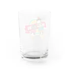 みきぞーん｜保護猫 ミッキー画伯と肉球とおともだちのrui & ram & ta-chan ice Water Glass :back