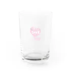 浅色デザイン グッズ通販ショップの毒親フェスロゴ Water Glass :back