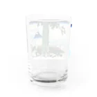 寿めでたや(ukiyoe)の葛飾北斎_冨嶽三十六景　甲州三嶌越 Water Glass :back